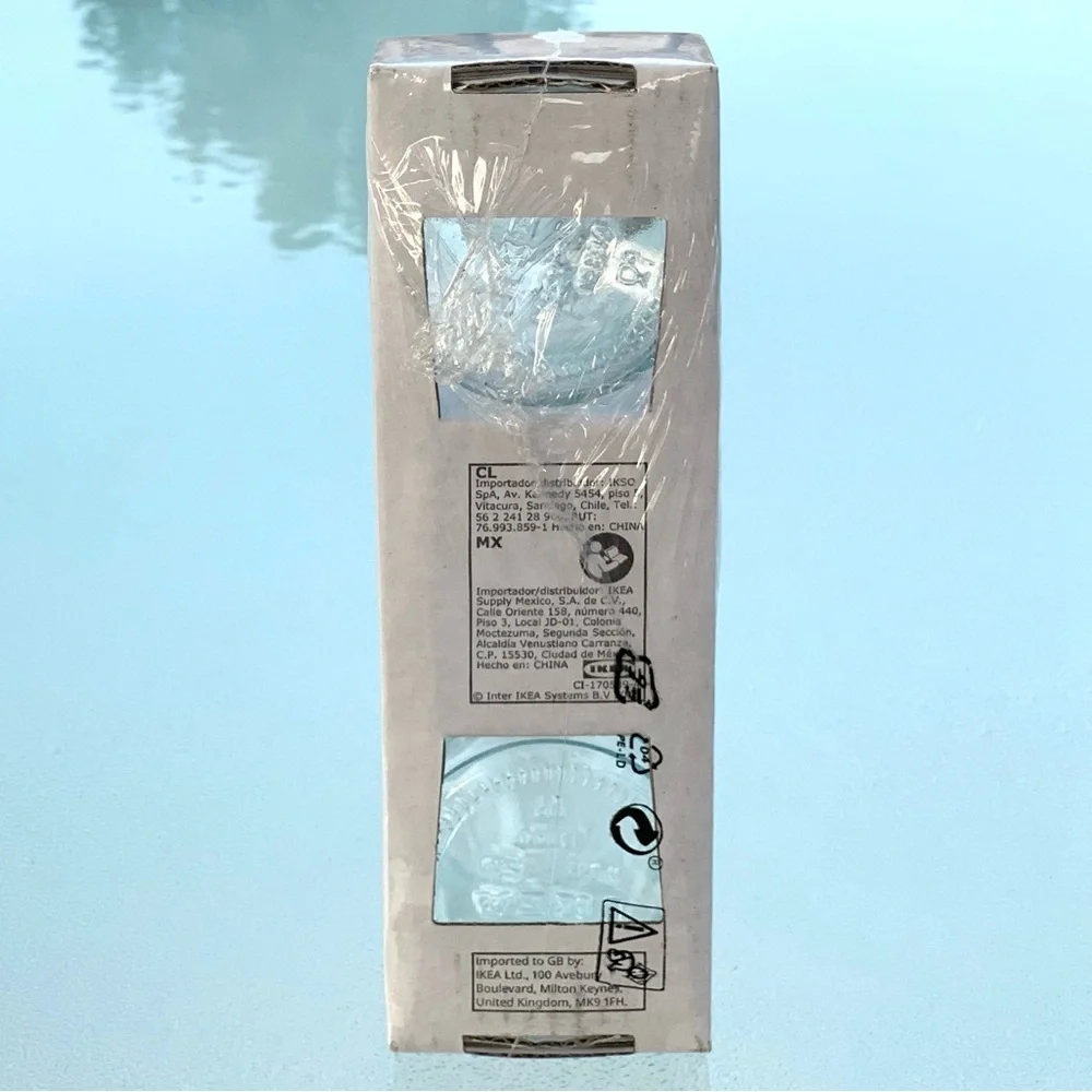 IKEA KORKEN Clear Bottles with White Cap Stoppers ~ 3-Pack